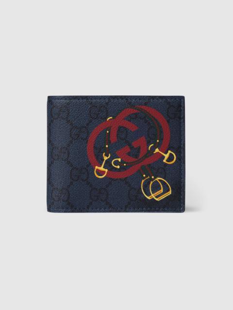 GG bi-fold wallet with print