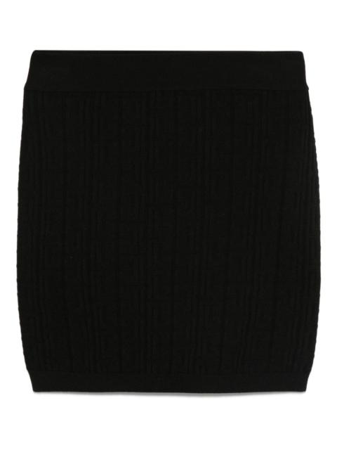 ribbed-knit skirt