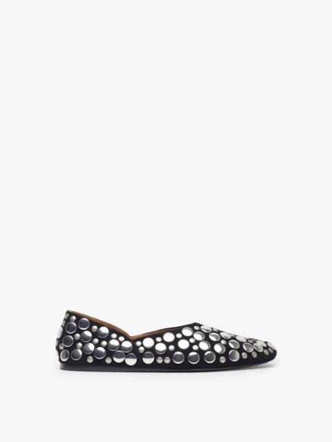 Jane black studs flats