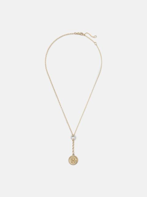 Karma 18kt gold pendant necklace with diamonds