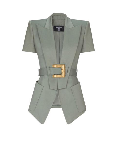 Belted gabardine Anthem jacket