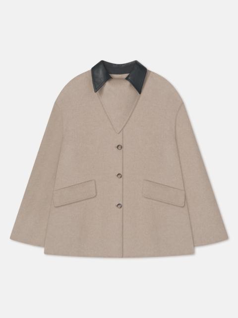 Double Wool/Regen Leather Jacket