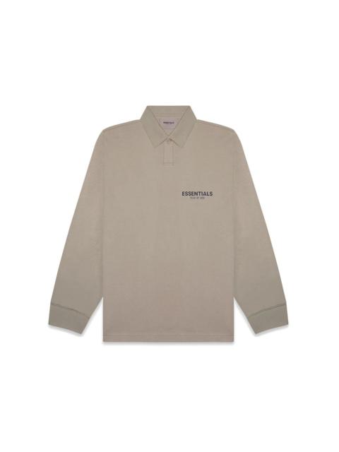 Fear of God Essentials Long Sleeve Boxy Polo Taupe