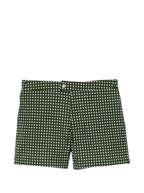 polka-dot swim shorts