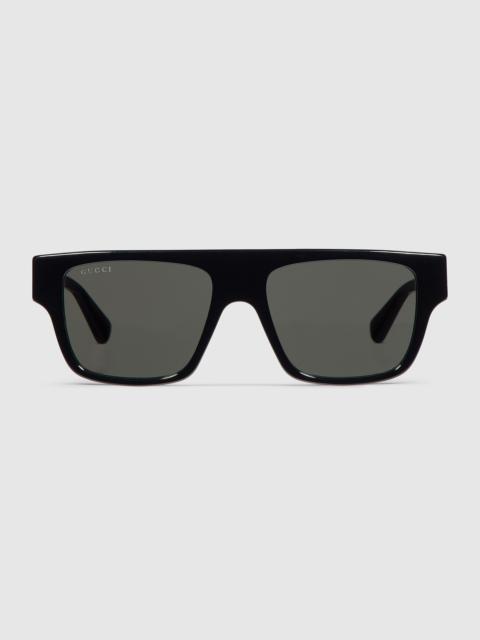 Rectangular frame sunglasses