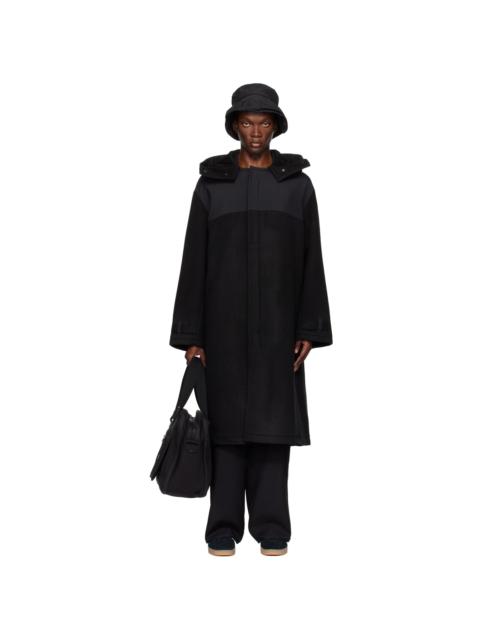 Black Paneled Coat