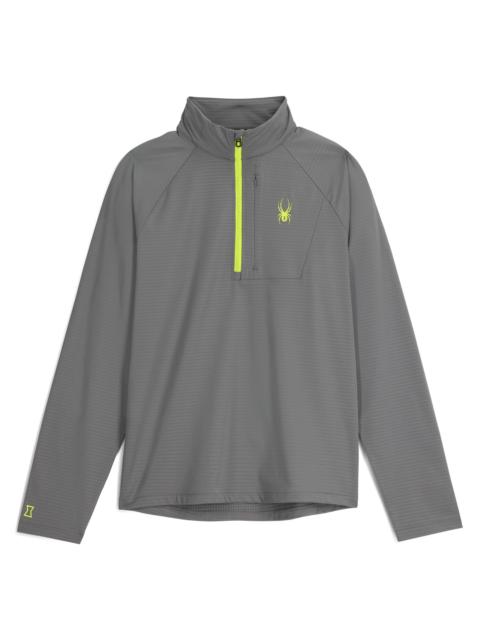 Mens Gridweb Half Zip Jacket - Storm
