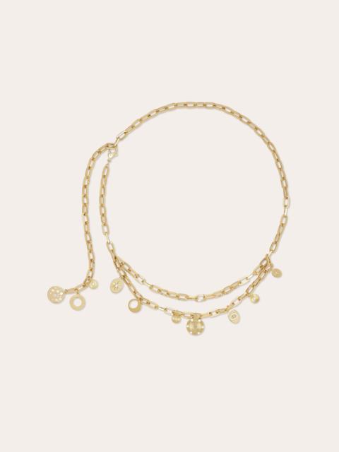 Susana Pave Charm Chain Belt