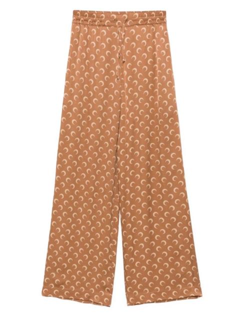moon-jacquard satin trousers