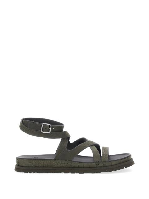 Ugg Golden Gaze Croc-effect Buckled Sandals
