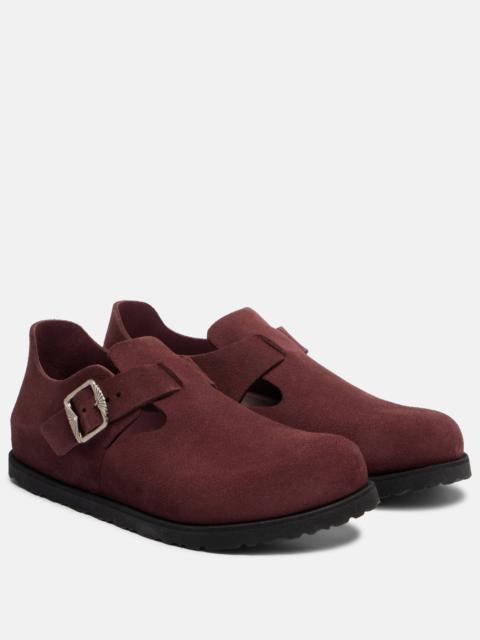 London suede slip-on shoes