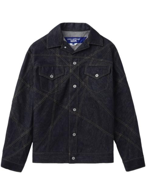 contrast-stitching denim jacket