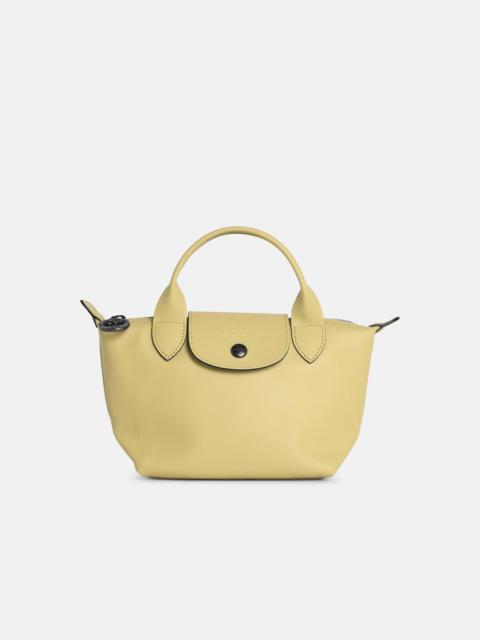 PISTACHIO LEATHER BAG WITH 'XS LE PLIAGE XTRA' HANDLE