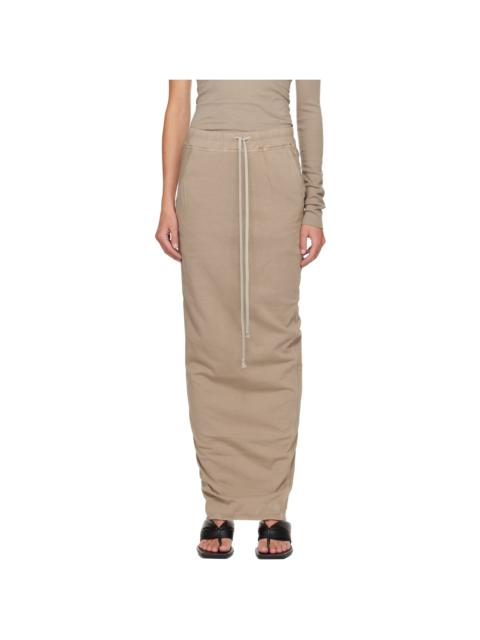 Taupe Concordians Pull On Pillar Maxi Skirt