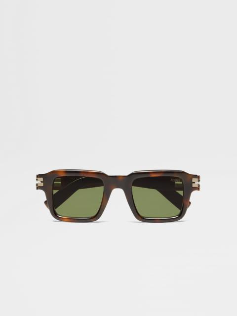 HAVANA BROWN ACETATE SUNGLASSES