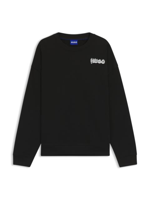 ALL-GENDER COTTON-TERRY SWEATSHIRT WITH LOGO PRINTS
