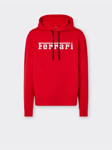 Scuba sweatshirt with Ferrari logo