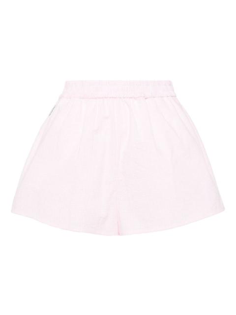 checked shorts