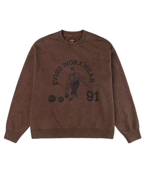 Bowling Workwear Print Relax Fit Sweatshirt