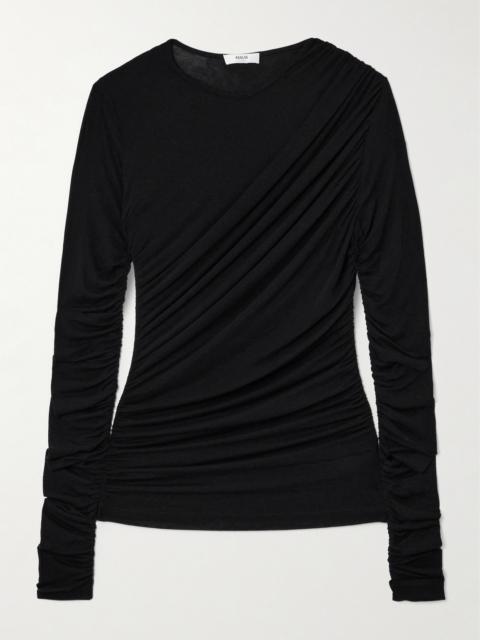 Tania Draped Stretch-tencel Lyocell Jersey Top