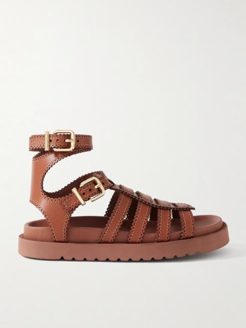 Goldie Leather Platform Sandals