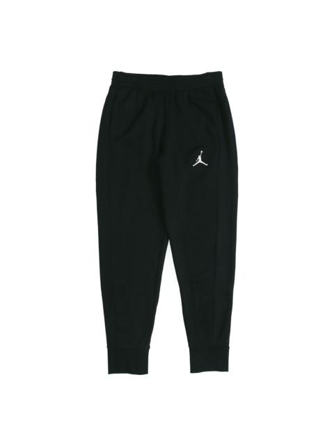 Air Jordan Flight Fleece Knit Fleece Lined Casual Sports Long Pants Black AH3933-010