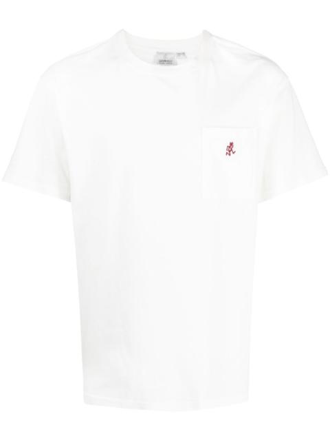 embroidered-logo T-shirt