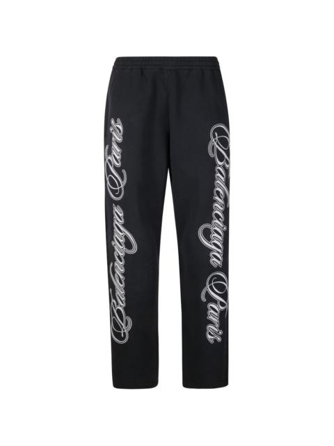 logo-printed track pants