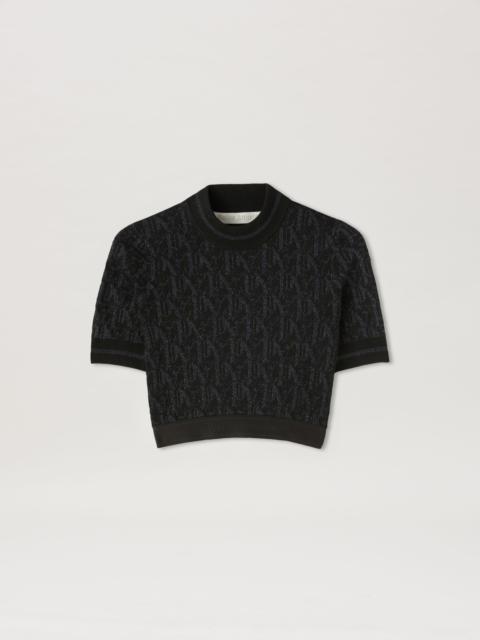 Monogram Jaquard Knit Top