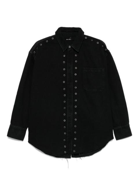 eyelet-details shirt