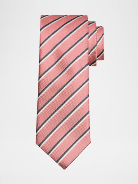 Men's Diagonal Striped Tie