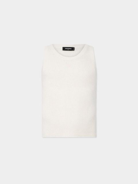 D2 UPSIDE DOWN KNIT TANK TOP