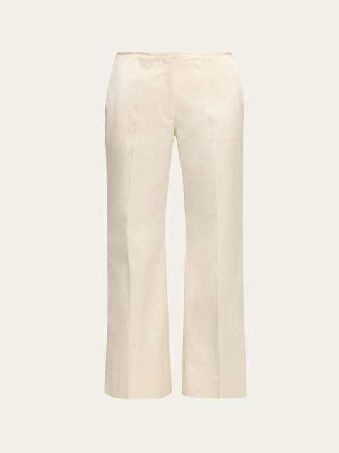 Kick Flare Raw-Edge Trousers