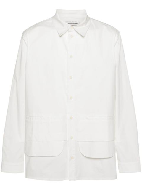 Ants poplin layered shirt