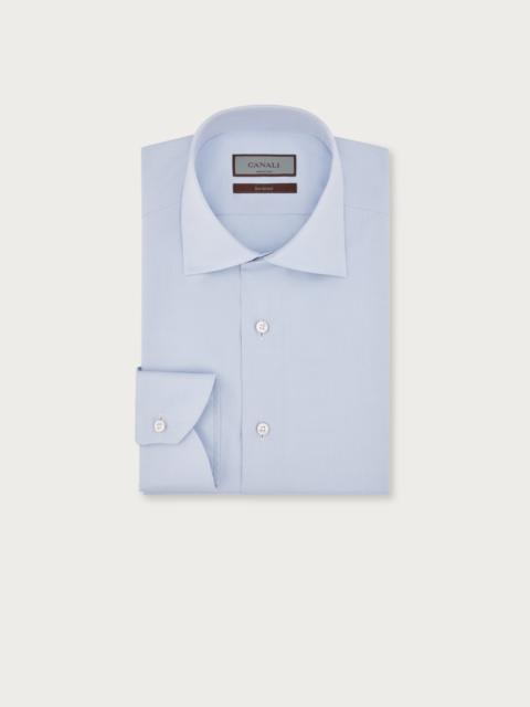 REGULAR-FIT SHIRT IN LIGHT BLUE OXFORD SEA ISLAND COTTON