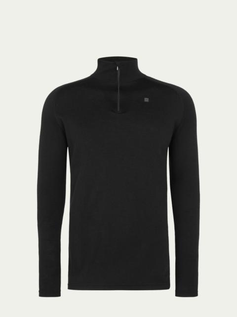 Básar Merino wool zipneck
