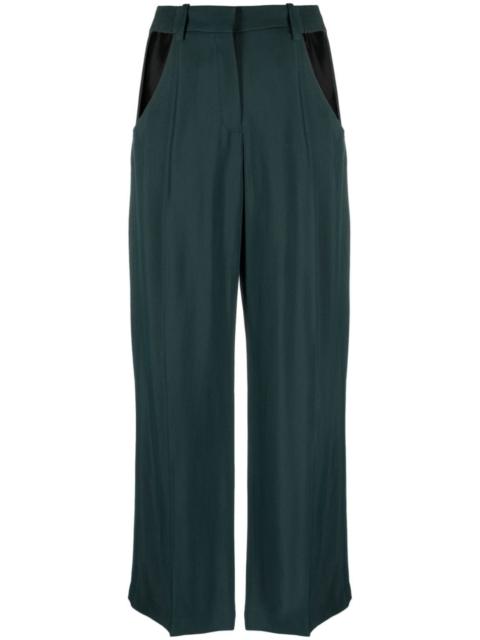 cut-out wide-leg trousers