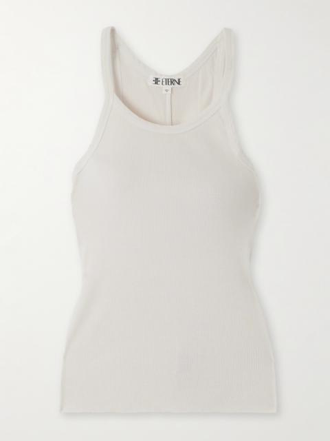 Ribbed Cotton-jersey Tank
