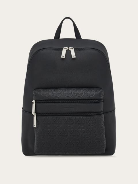 Embossed backpack