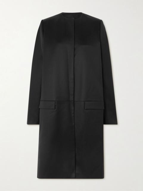 Silk coat Black