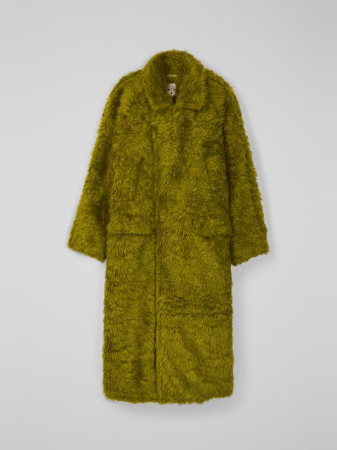Green textured coat