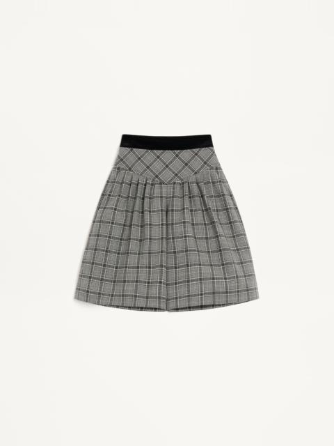 WOOL BERMUDA SHORTS WITH CHECK PATTERN