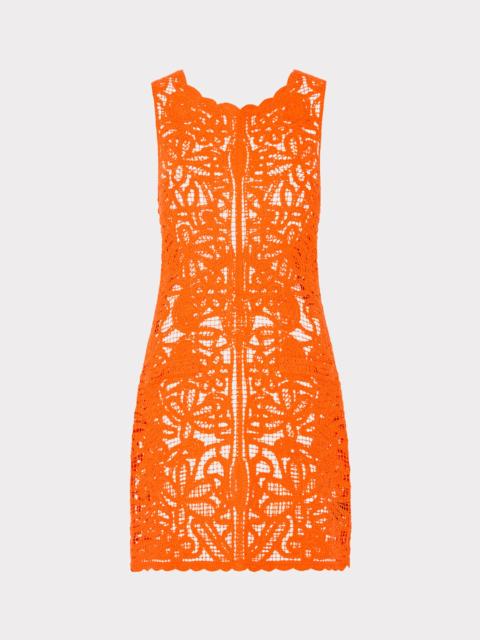 Crochet Mini Cover-Up Dress