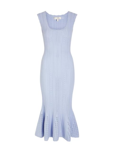 Loveshackfancy Tabatha Pointelle-knit Midi Dress