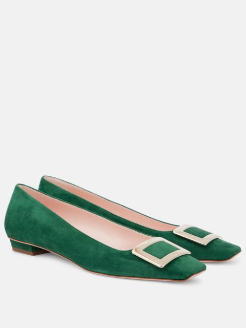 Belle Vivier 25 suede pumps