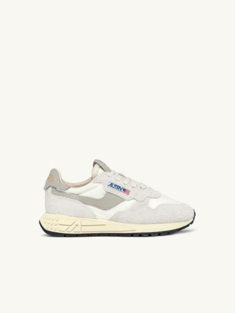 REELWIND LOW SNEAKERS IN WHITE NYLON AND SUEDE