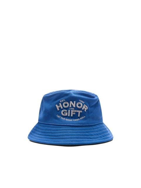 embroidered bucket beanie