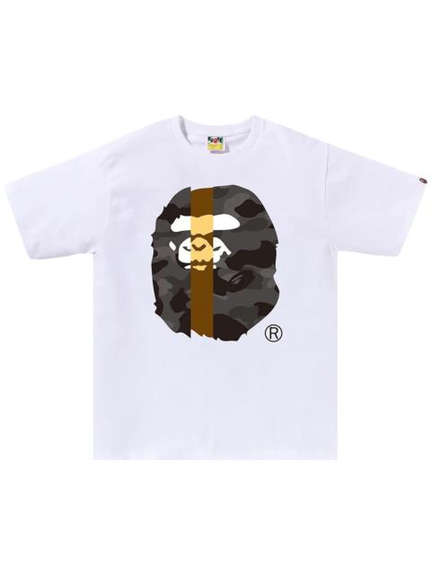 BAPE Color Camo Transform Big Ape Head Tee 'White/Black'