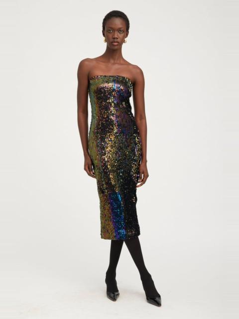 MULTI COLOR SEQUIN TUBE DRESS