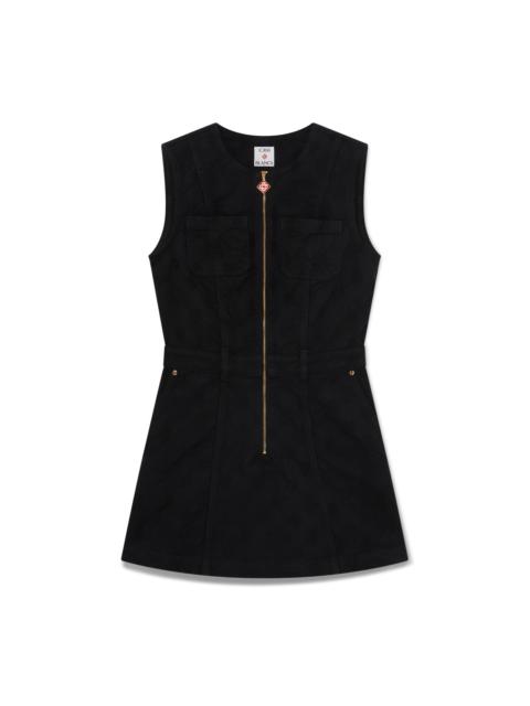 Denim Monogram Zip Dress | Casablanca Paris